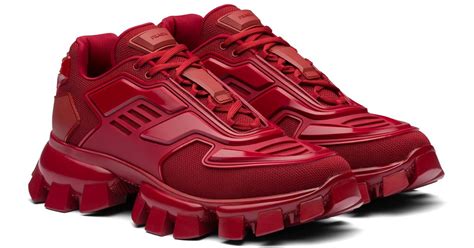 prada cloudbust sneakers red|prada cloudbust thunder sneakers women's.